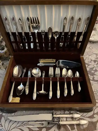 First Love Silverware Set - 1940 - Many Extra Pieces, View more