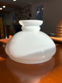 Vintage milk glass lampshades