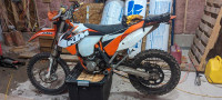 2016 KTM EXC 500 with Snowbike add-on 
