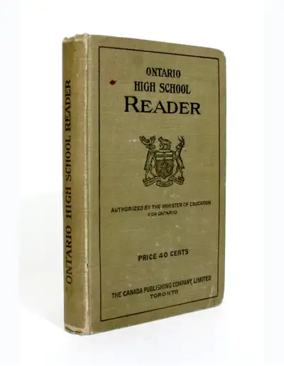 The Ontario High School Reader, Vintage 1900's Hardcover, View more