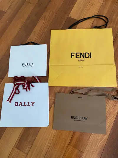 $12 Fendi $10Burberry $10 Bally $10 Furla $35 for all