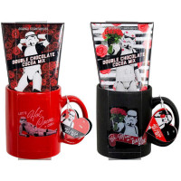 STORMTROOPER VALENTINE'S DAY COFFEE / HOT COCOA MUG SET of TWO