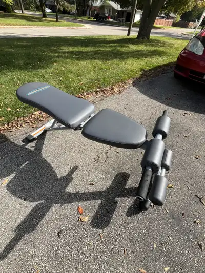 Like new adjustable weight bench