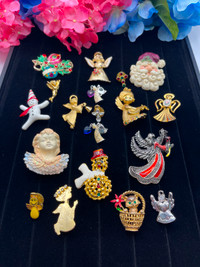 19 Vintage Holiday Brooches