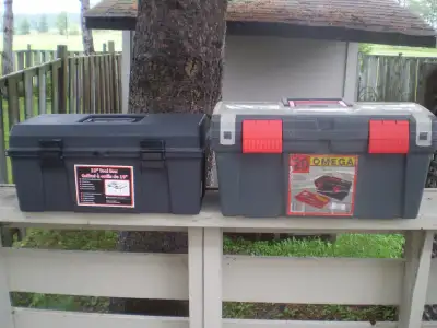 2 QUALITY MADE USED TOOL BOXES with TRAYS 19" and 20" Great Cond, View more