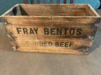 Vintage Fray Bentos Corned Beef Wooden Box $30