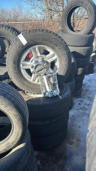 Tires for sale: GoodYear Wrangler Kewlar LT 245/75 R17 121/118 S Load range E Alloy rims 8 bolts Tak...