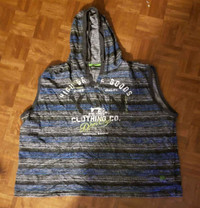Oxygen vest with hoodie blue black and gray since 1993 limited l