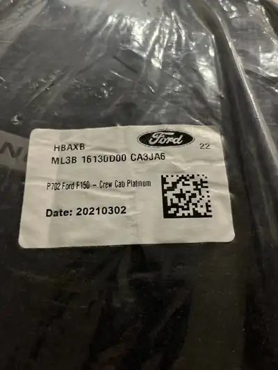 New still in bag P702 Ford F150 - Crew Can Platinum Floor Mats.