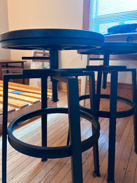 Flat top bar stools