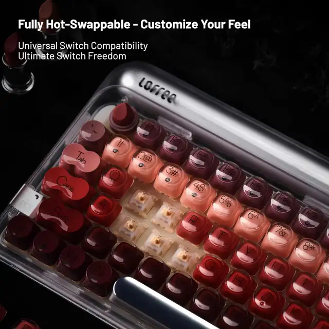 LOFREE DOT Lipstick Elegant 84 Keys Mechanical Keyboard in Mice, Keyboards & Webcams in City of Toronto - Image 10