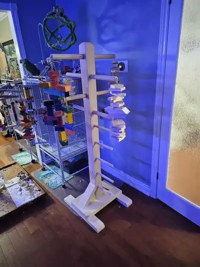 Custom made . Let me know what you need And thr type of parrots you have Made same day or next . All...