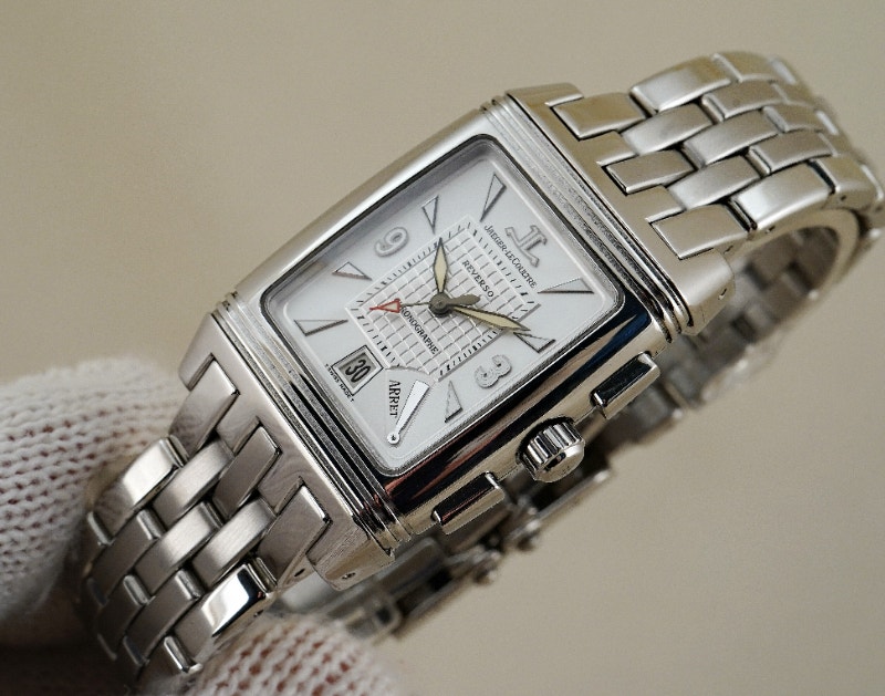 JAEGERLECOULTRE REVERSO GRAN'SPORT 295.8.59 STEEL CHRONOGRAPH