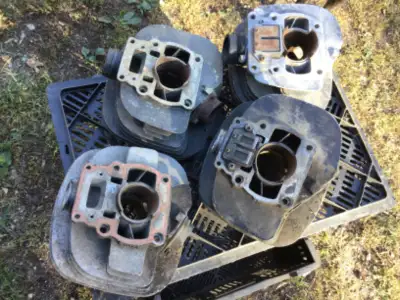 1977 1978 Suzuki RM100 RM125 Cylinders Heads Package $285 Please contact for more info What you see...