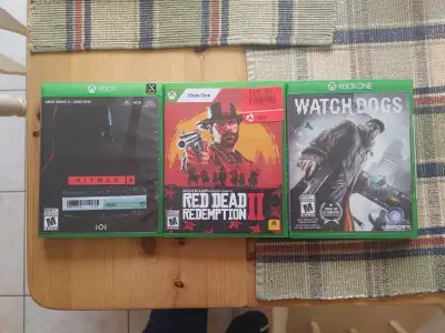 Selling three Xbox games for Xbox One or Series X. I'm hoping to sell all three for 60$.