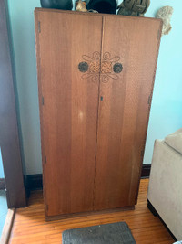 Antique hardwood armoire for sale