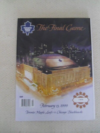 1999-Maple Leaf Gardens-Final Game-Limited Edition  Program.