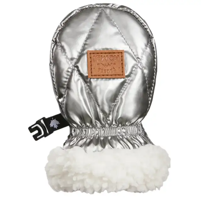 KOMBI - XXS 6/12M - NWT - INFANT MITTENS - METALLIC GREY SILVER in Other in Kingston - Image 7
