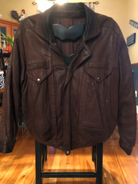 Manteau Cuir Vintage Carter Burton Leather Jacket