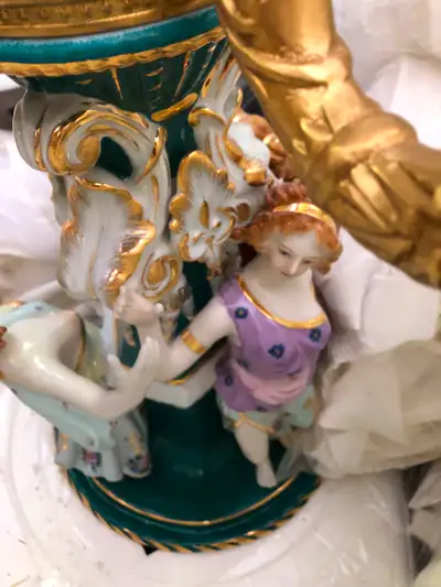 Very Large Exquisite  Capodimonte Chandeliers Brand New, View more