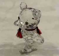Swarovski Crystal Figurine “Skating Teddy Bear” #193011 (Ad 20B)
