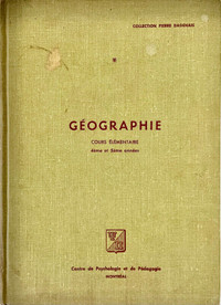 Antiquité 1960. Collection Livre scolaire Géographie 4e-5e Année