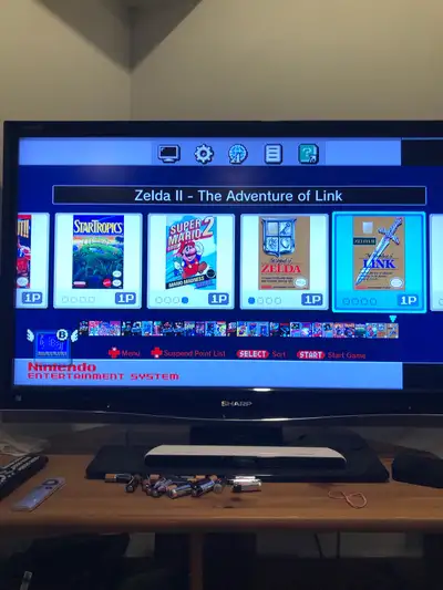 Console with 30 of the very best on the NES, official Nintendo cube, power cable and wireless contro...