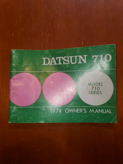 Owners manual for a Datsun 710. In good used condition. Willing to ship. Asking $20 Located near Tho...