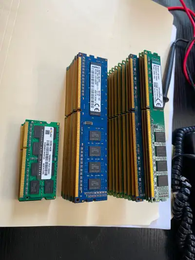 PC3 & PC3L (DDR3) memmory lot of 256gb’s, View more