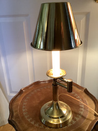 Sweet Vintage Brass Swing Arm Table Lamp 