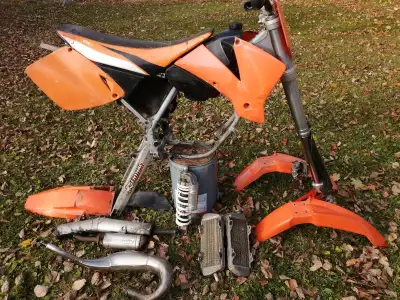 2001 ktm SX 125 parts bike , multi year compatible