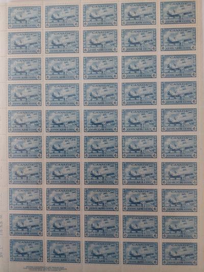 Canada OC7 full mint sheet, View more