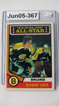 Bobby Orr 1974-75 NHL East All-Star Topps 130 Bruins Boston card
