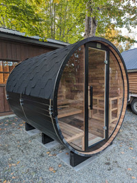 Clear Cedar Barrel Sauna *NEW*