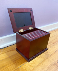 Vintage Solid Wood Photo Box holds 145 photos