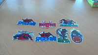 Lot 7 collants (stickers) Spider-Man (140122)