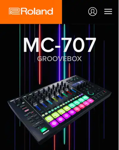 Roland groovebox MC-707, View more