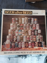 500 Piece Beer after Beer puzzle.