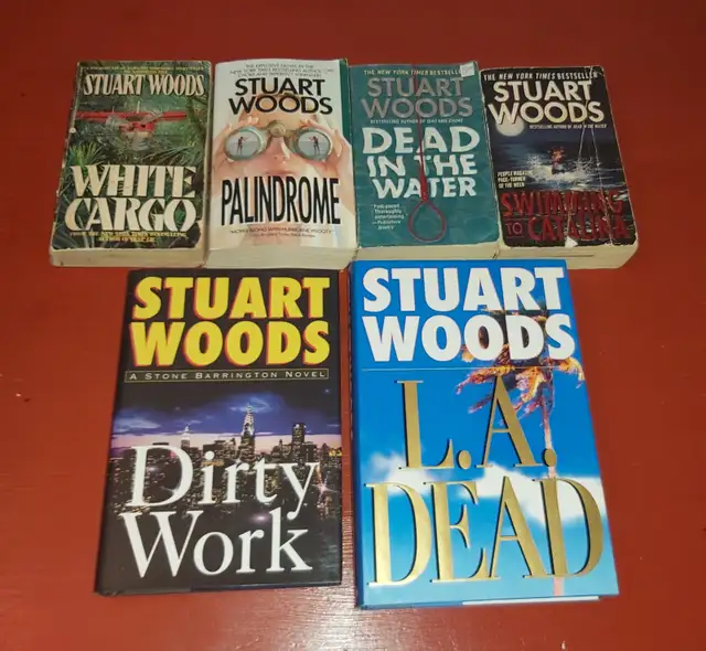 6 Stuart Woods Books ---- $10 for all 6
