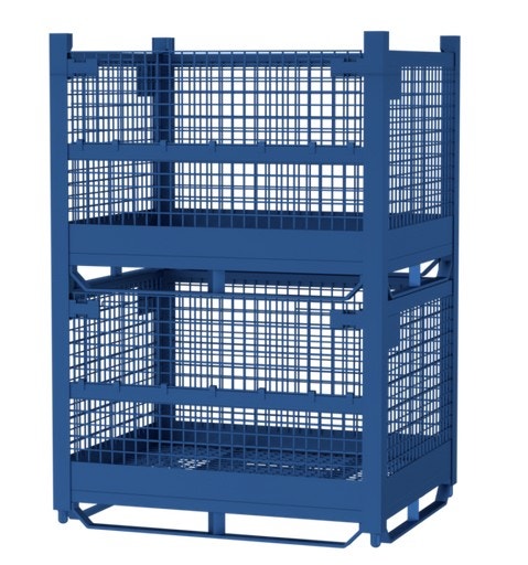 WIRE MESH CONTAINERS, BULK BOXES, STACKING BINS, DUMPING HOPPERS | Tool ...