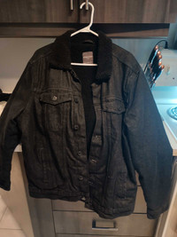 Manteau jean noir