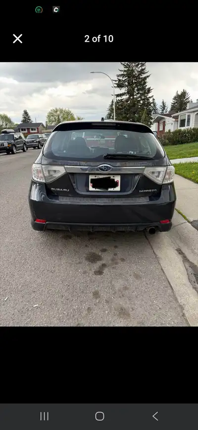 2008 Subaru 208 kilometers 4 new all season tires, new radiator Some rust , some damage from previou...