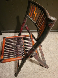 Bamboo folding chair
