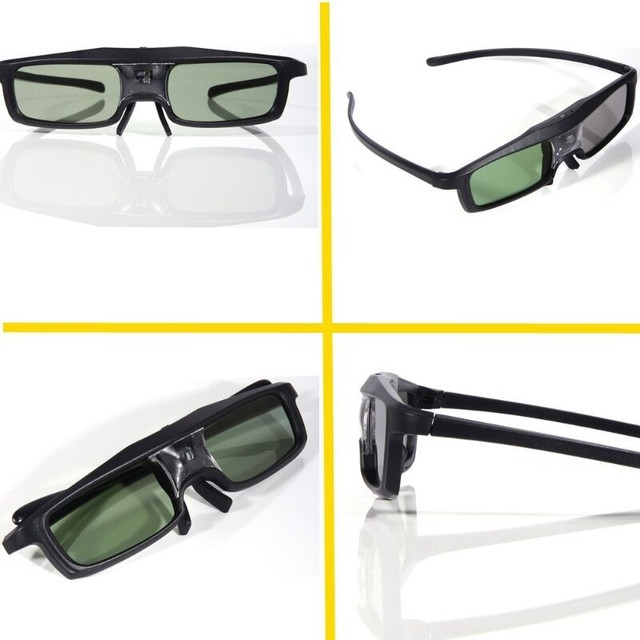 2 pairsUniversal 3D DLP-Link Active Shutter Glasses Rechargeable dans Appareils électroniques  à Laval/Rive Nord - Image 2