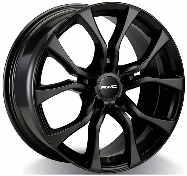 4 Black Glossy Rims 18” mounted on Michelin X-Ice Xi3 Tires in Tires & Rims in Kitchener / Waterloo - Image 2