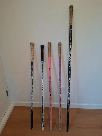 Free Four Youth and One Adult Ringette Sticks, View more
