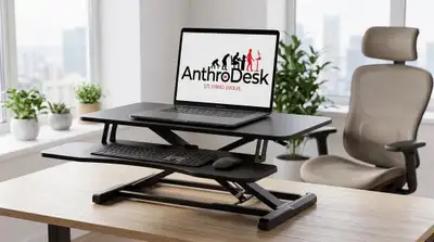Ergo standing desk converter deluxe, View more