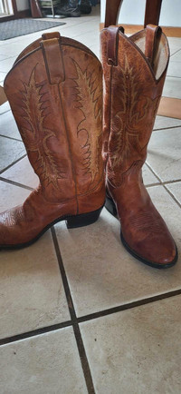 Bottes Tony Lama leather cowboy boots