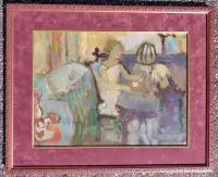 Tableau peinture originale de Louise Carrier sur panneau 18"x24"