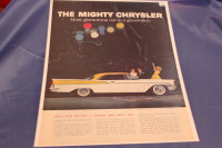 1957 Chrysler Saratoga 2 Door Hardtop Original Magazine Ad